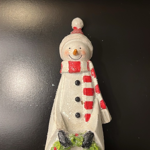 Melrose Wooden Sparkle Rustic Snowman - Picture 10 of 11